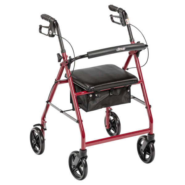 Rollator Walker with Fold Up Back Support & Padded Seat Image 4 Product Image